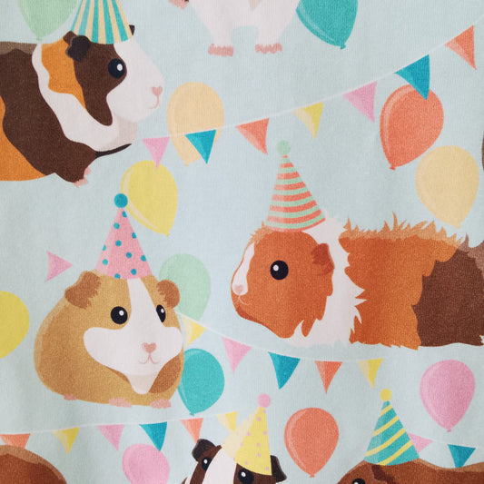 close up detail of guinea pig jersey fabric